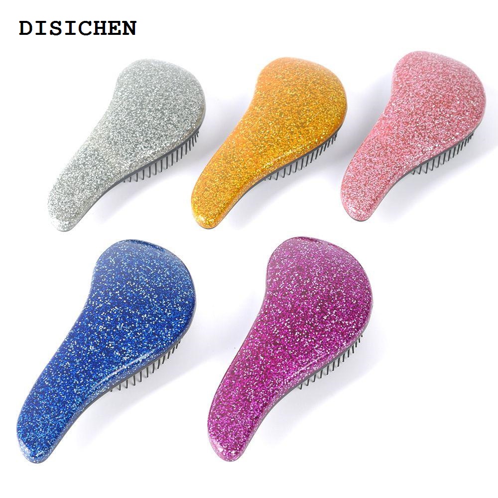 DISICHEN Sales promotion 1pcs Antistatic Massaging Hair Comb Head Massage Hairbrush Comb Salon Hair Styling Tools Hair Detangling Brush For Women Girls
