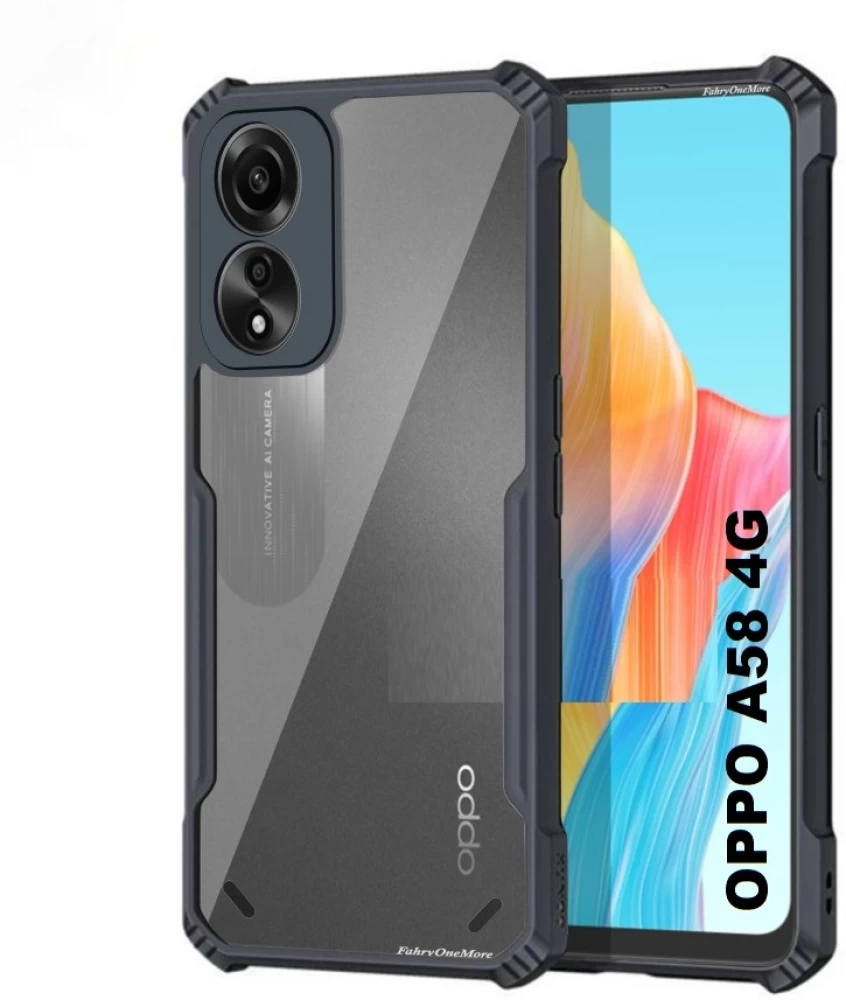Oppo A58 4G Transparent Clear Hybrid Shockproof Slim Phone Case