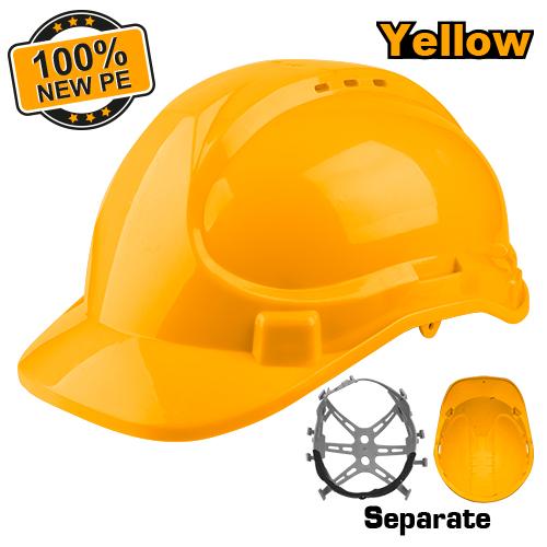 INGCO New Safety Helmet Pe Shell With Vents HSH206