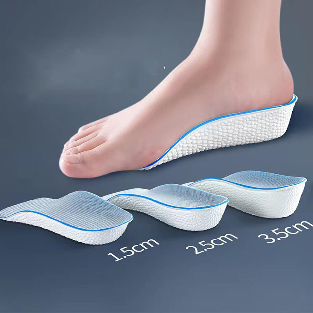 Lightweight and flexible Soft elastic light weight insole Invisible design Men's shoes pads 1.5-3.5cm height increasing Soft and comfortable Women's shoes pads for Heel pain relief