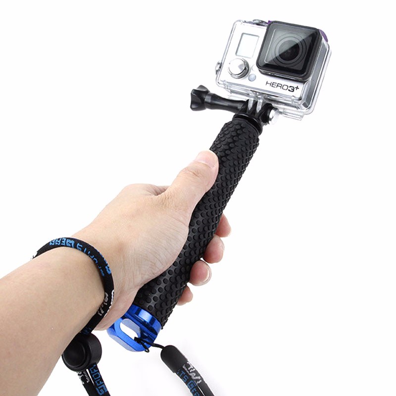 New Camera EKEN5SJCAM8911GoPro Tripod Waterproof Selfie Stick Mini Telescopic Cosable 1 Pole Single Blue for Hero1312106 Sport