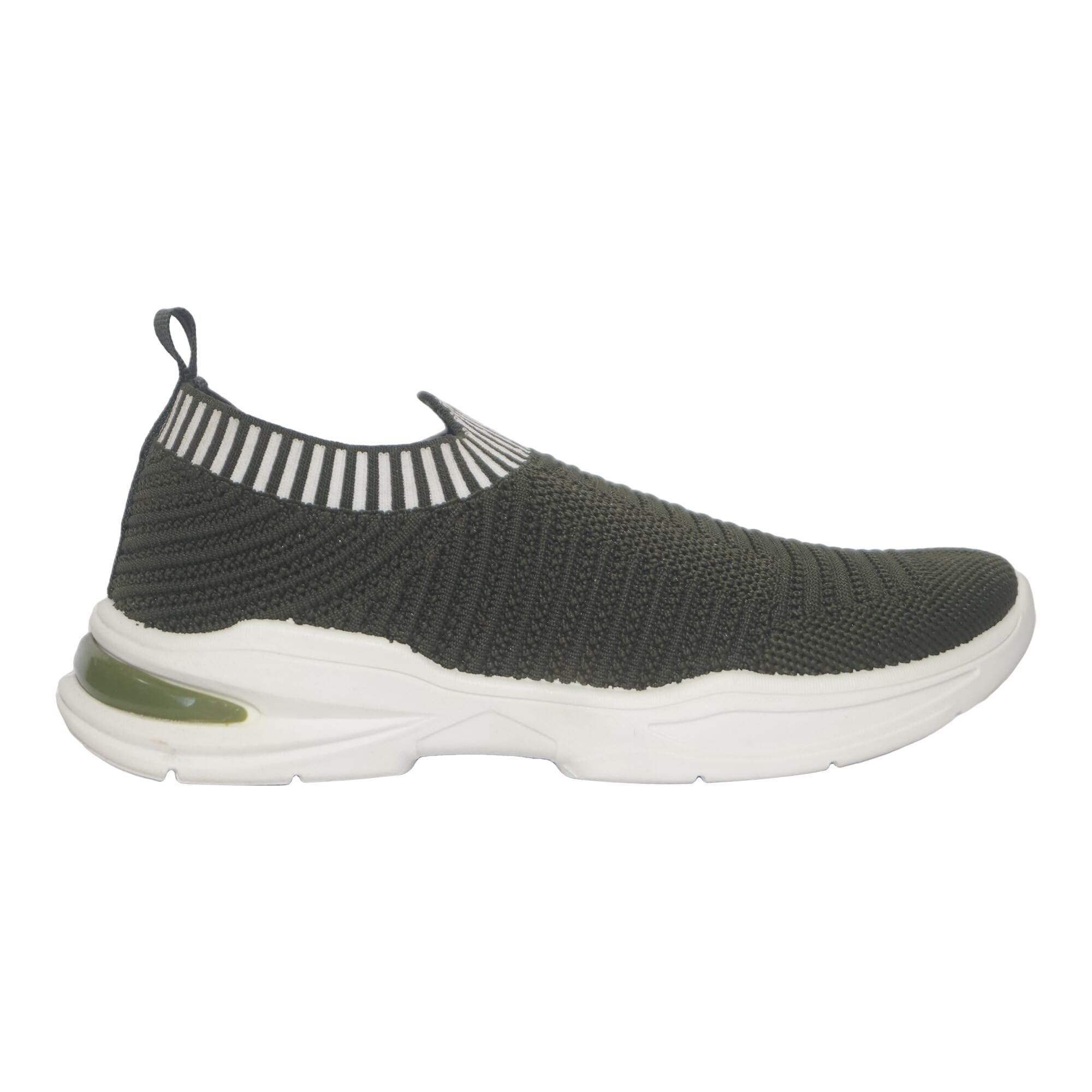 Green Color Slip On Sneakers For Women