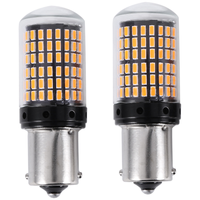 Fullhaodd 12X 1156 BAU15S LED 3014 144 SMD 7506 1003 1073 Canbus Super Bright Car Brake Reverse Tail Light Bulb High