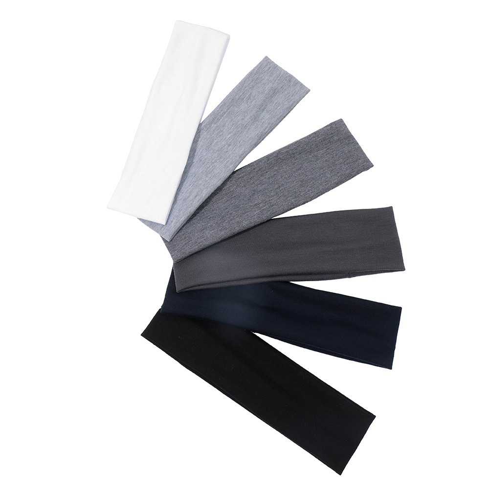 Hot Sale Non Slip Sports Headband Solid Color Gym Elastic Headband Hair Accessories Unisex
