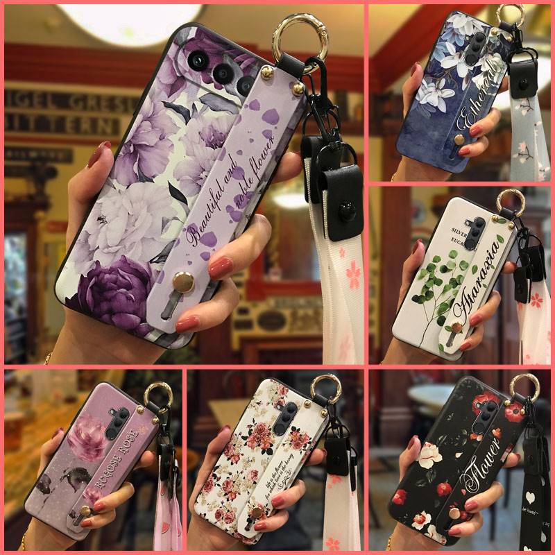 Soft case Flower Phone Case For Realme16 5G Global Silicone Dirt-resistant Wrist Strap Anti-dust Wristband Shockproof