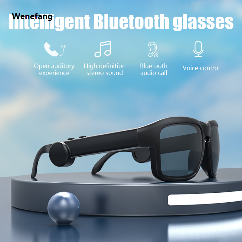 Wenefang 【New design】2023 F06 Smart Wireless Sunglasses Open Ear Bluetooth Headphones Audio Headsets Music-Call Driving Glasses