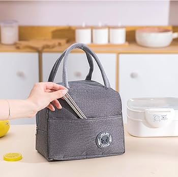 Heart Home Lunch Bag | Lunch Bag for Office | Lunch Bag for College | Reusable Lunch Bag | Lunch Bag for Adults | Tiffin Lunch Bag with Handle