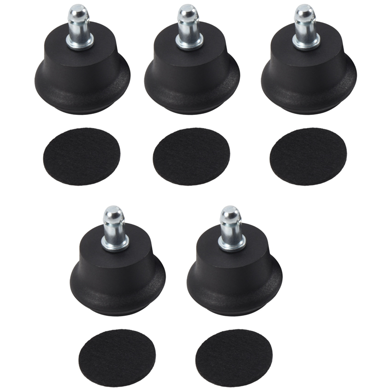 5Pcs Office Chair Swivel Caster Wheels, 2 Inch Stool Bell Glides