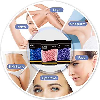 Wax Beads for Hair Removal For Painless Hair Removal Brazilian Bikini Facial Eyebrow Waxing At Home Waxing Beads 100gm
