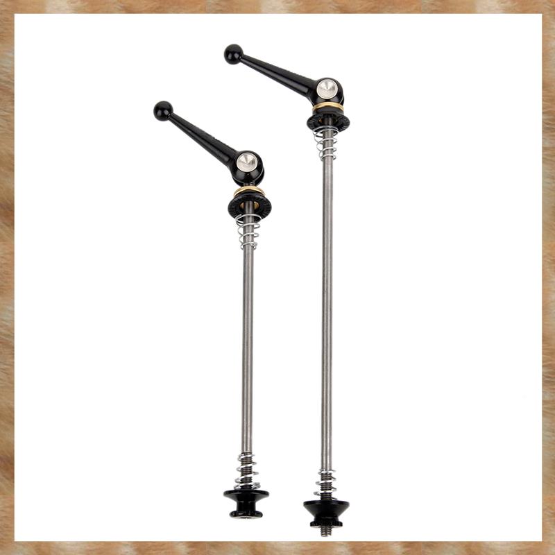 Kqueebee Bicycle Skewers 1 Pair Ultralight Titanium Quick Release Bicycle Hub Skewers for Road Bike,Black