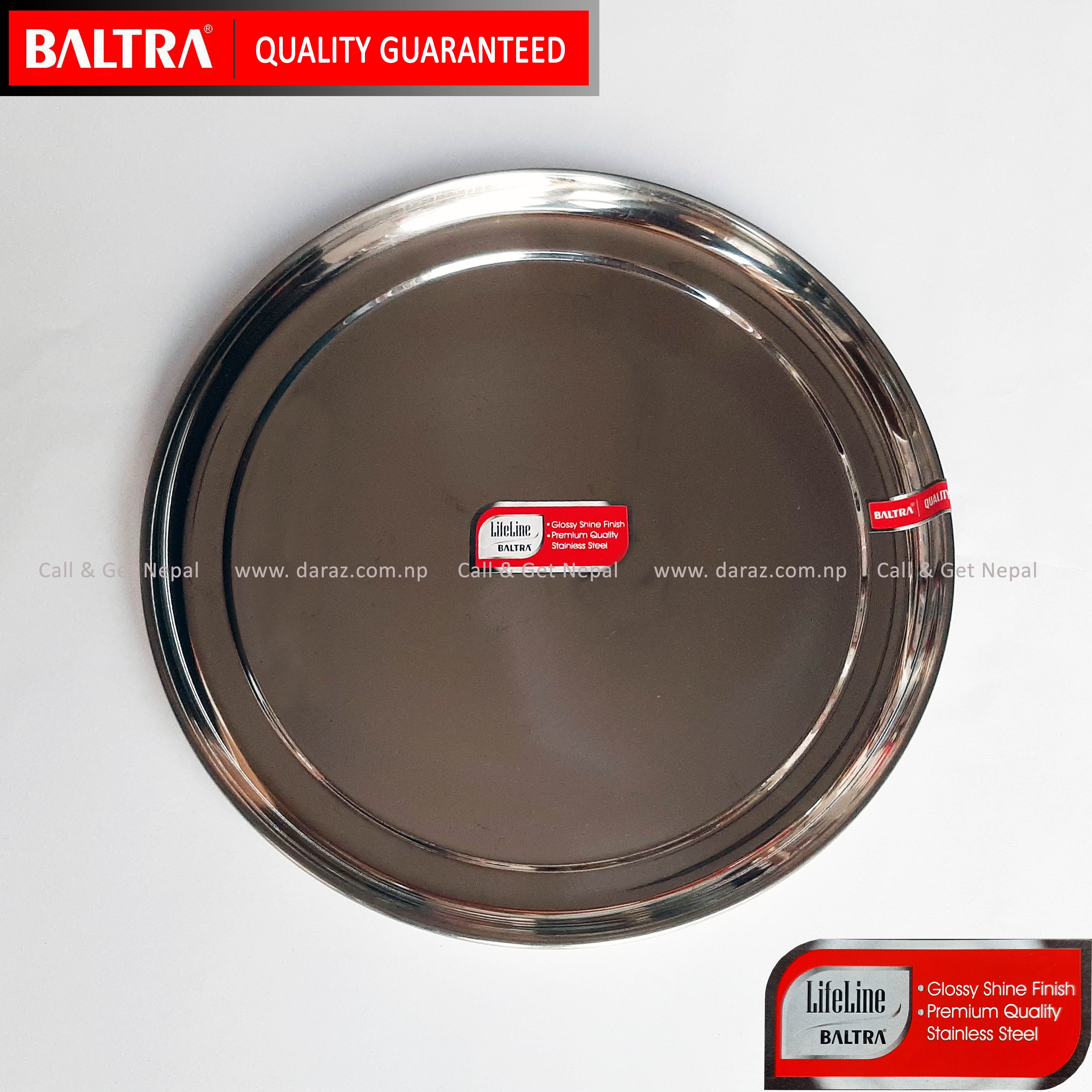 Baltraa Stainless - Steel - Plate - Pearl - 11 inch