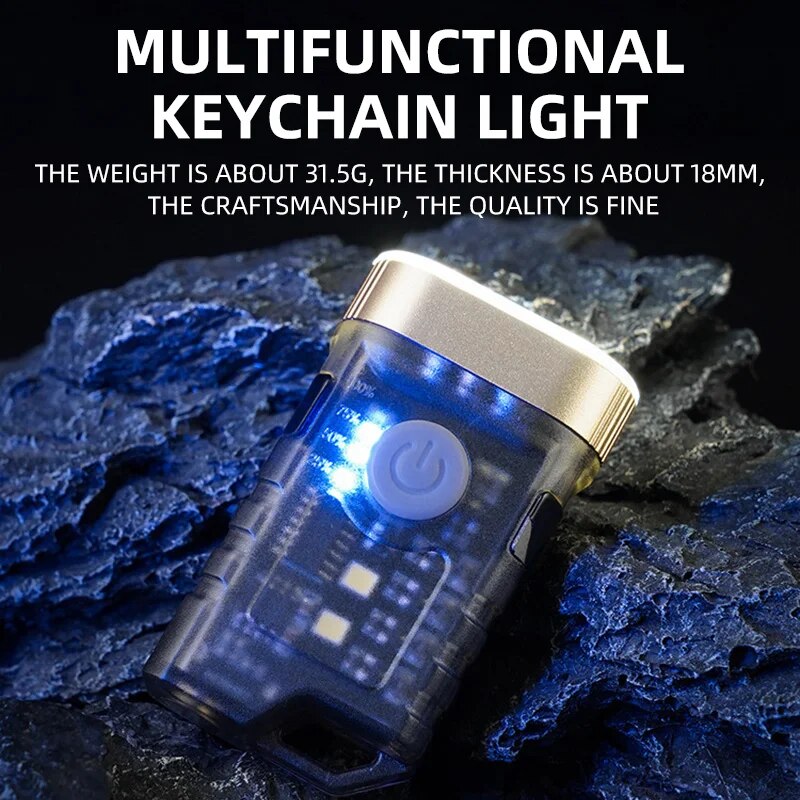 Fifty percent discount Flashlight Mini LED Flashlight Outdoor Tools Pocket Light Type C Charging For Hiking Fishing Emergency Lights Waterproof Light