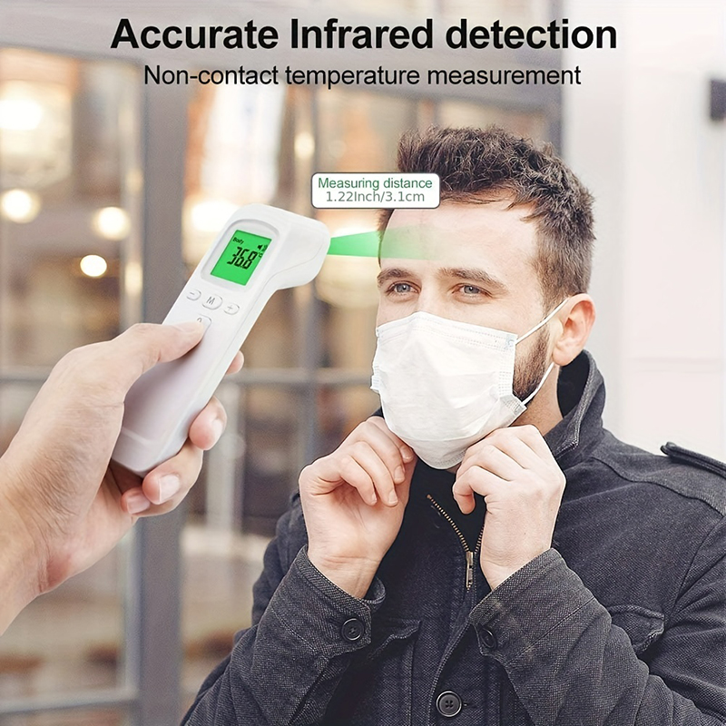 High Quality Portable Thermometer Display Forehead Thermometer Digital Display Infrared Smart Human Body Thermometer