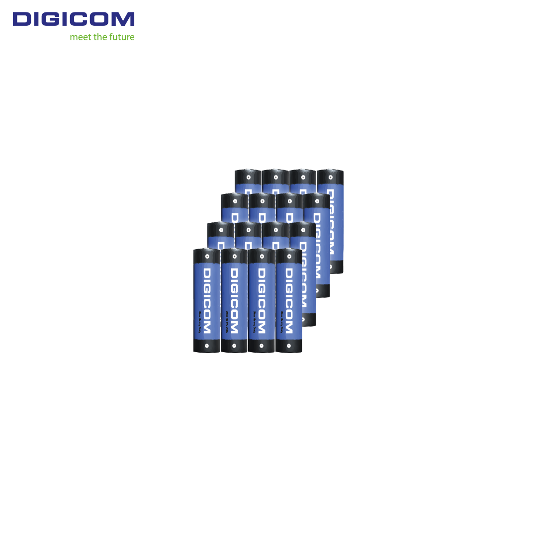 DIGICOM Heavy Duty Battery AA 16pcs (Bundle of 4 Shrink Pack)