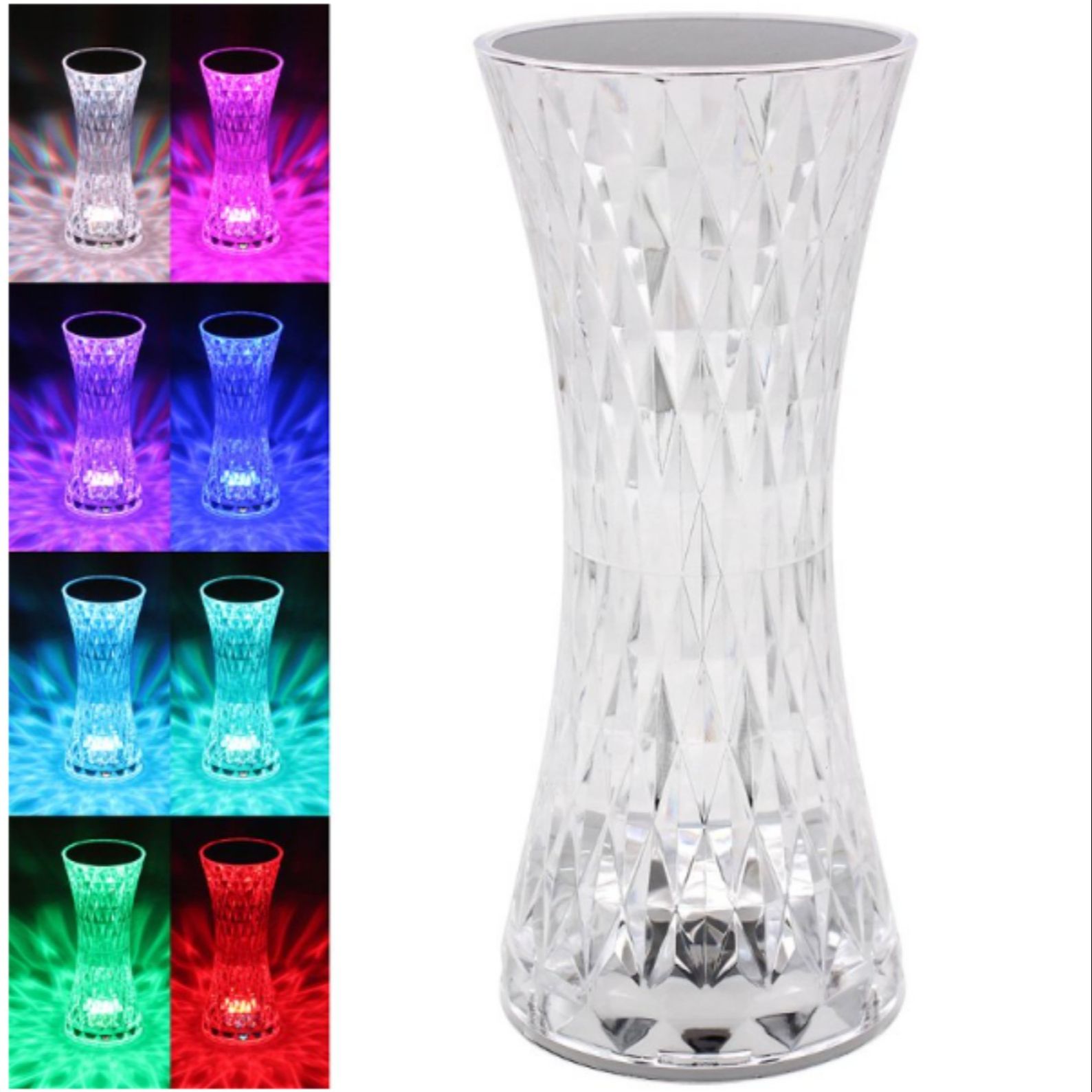 Crystal Diamond Table Lamp