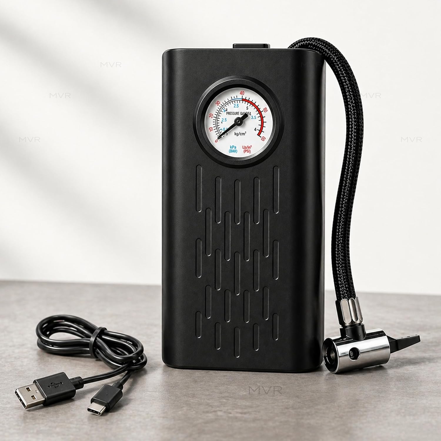 Mini Electric Air Compressor - Cordless 60 PSI Tire Inflator Pump for Car, Bicycle & Motorcycle | DealSpot
