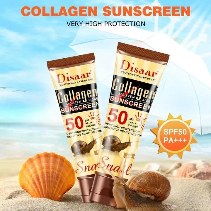Disaar Collagen Sunscreen SPF 50 PA UVA UVB 50g