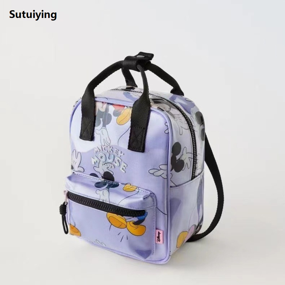 Sutuiying ew cartoon iey ouse Sequins apa bag New style indergarten school bag girls gift