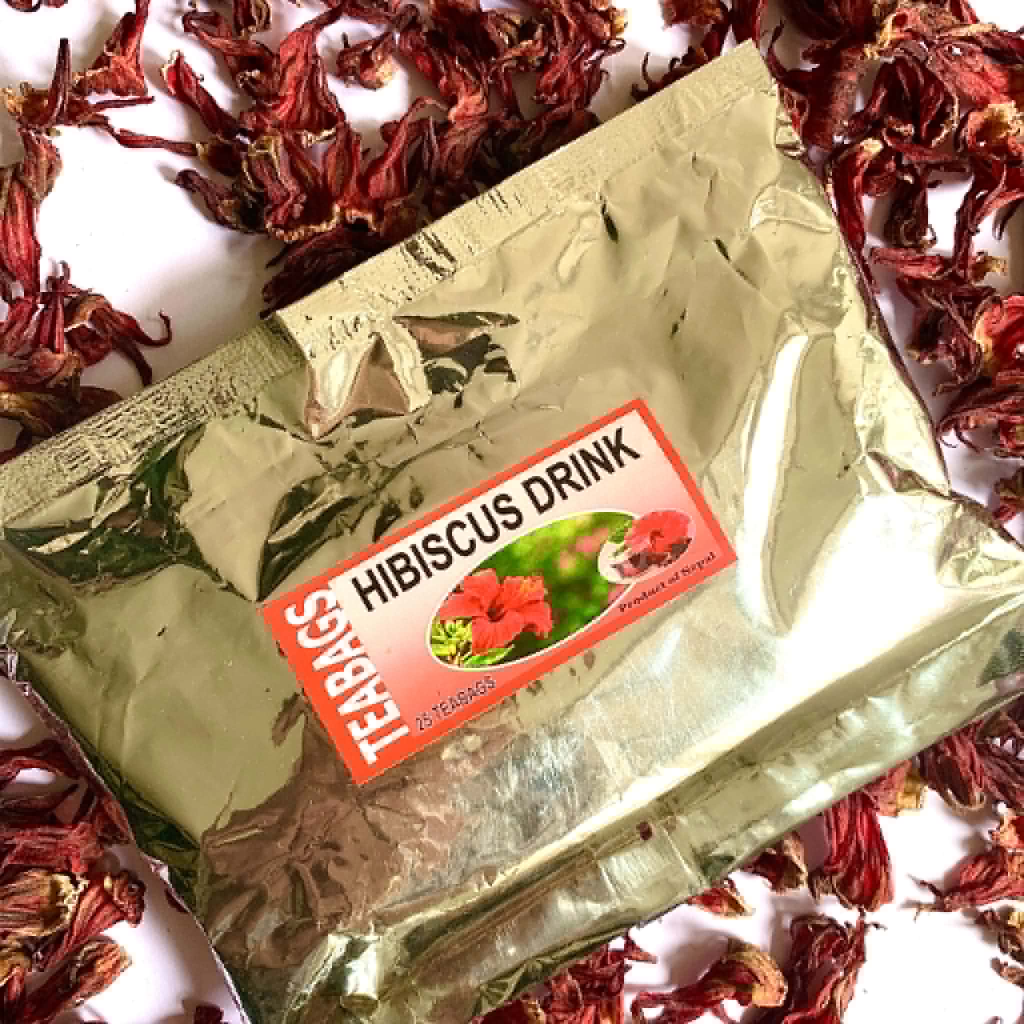 Hibiscus Tea - 25 Teabags ( Roselle Hibiscus ) | Flowers Only