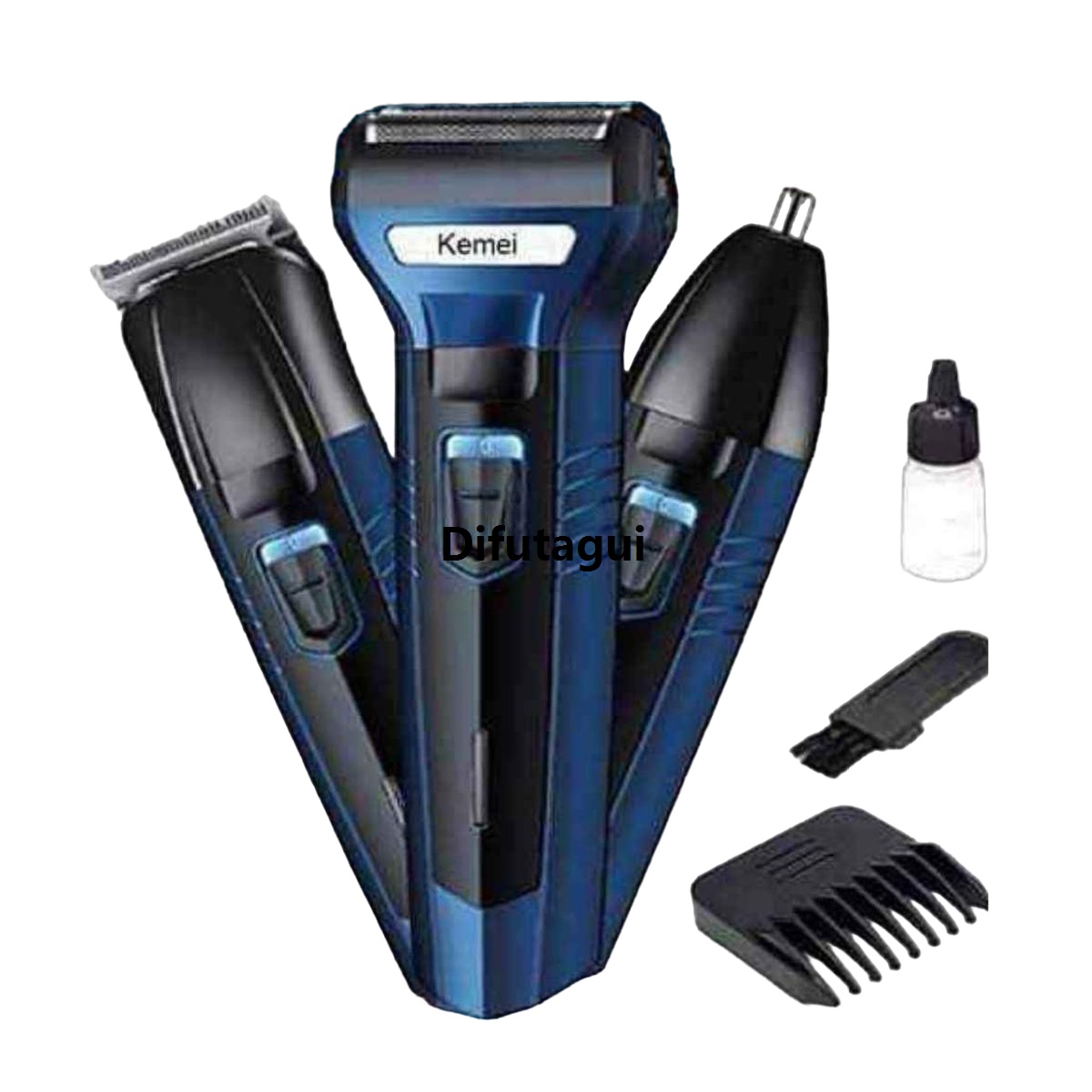 Difutagui New style Model No km 6330 3 In 1 Rechargeable Hair Clipper Fifty percent discount Shaver Beard Styling Hair Removal Machine for men