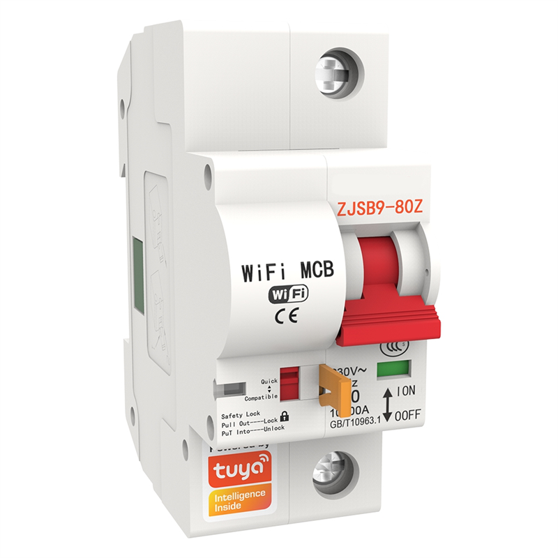 1 Piece Tuya 40A Smart Circuit Breaker WiFi Smart Circuit Breaker Overload Short Circuit Protection for Alexa Home (1P)