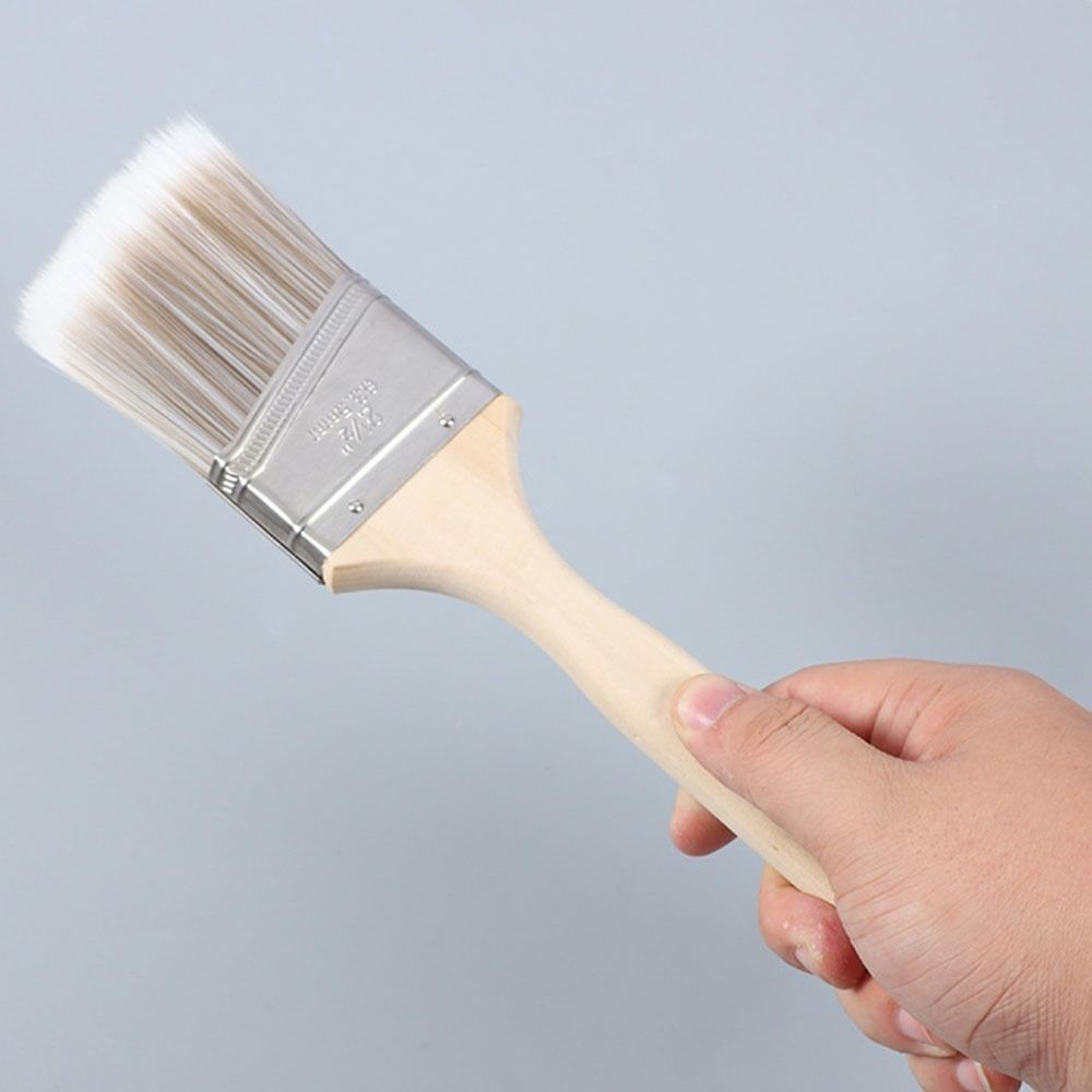 3 pcs Convenient Seamless Angle Brushes Long Handles Lightweight Furniture Paint Brushes Comfortable Compact Wall Paint Brushes Door