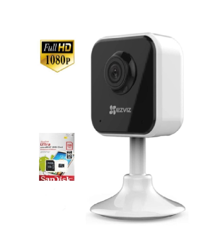 Ezviz 2MP C8C ColorVu PT Audio Wired/Wireless Outdoor CCTV Camera (256 GB SanDisk SD Card Included)