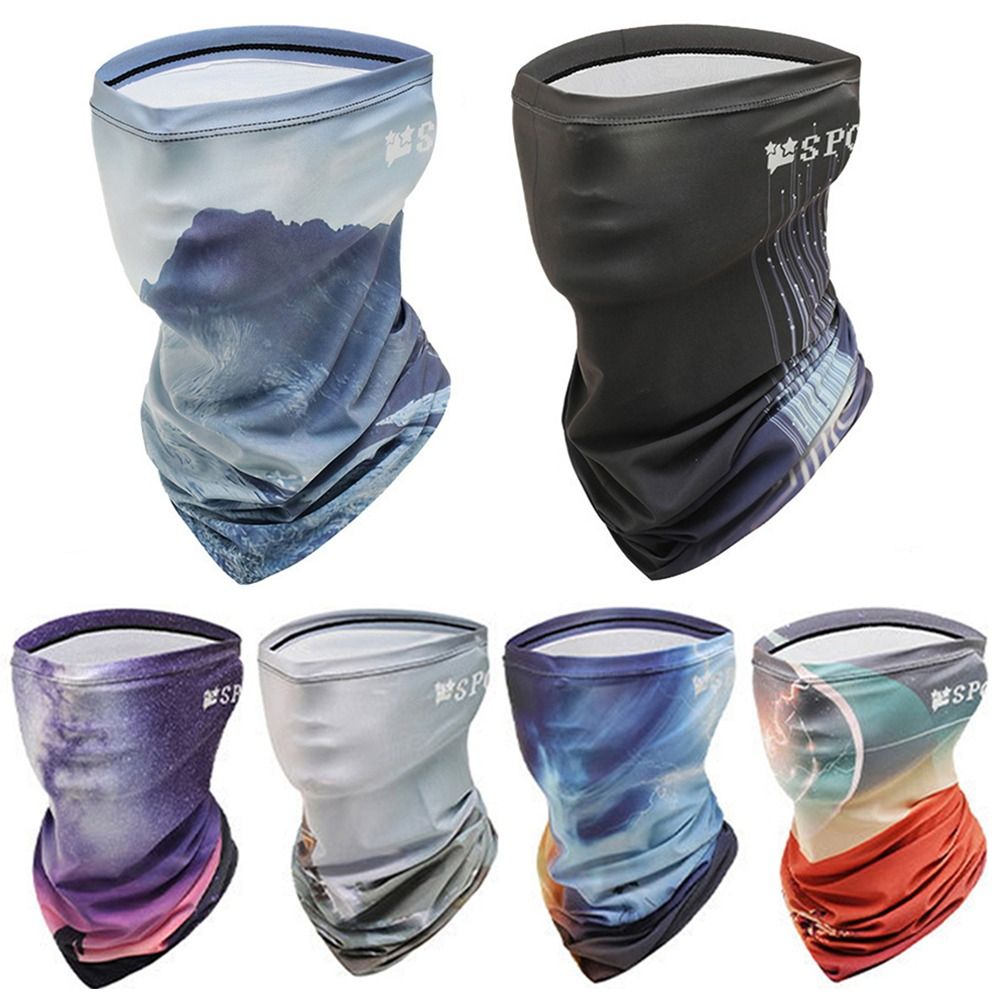 Daily Windproof Dustproof Bike Mask Breathable Ice Silk Full Face Mask Motorcycle Scarf Summer
