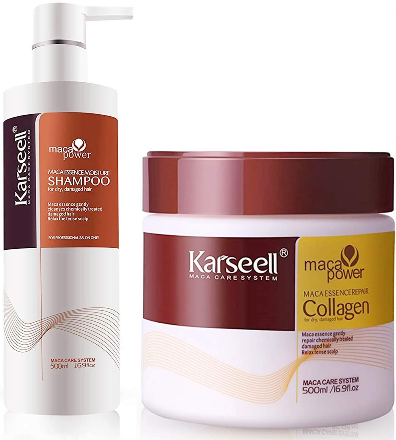 Karseell Collagen Hair Mask+Hair Shampoo+Argan Oil Set