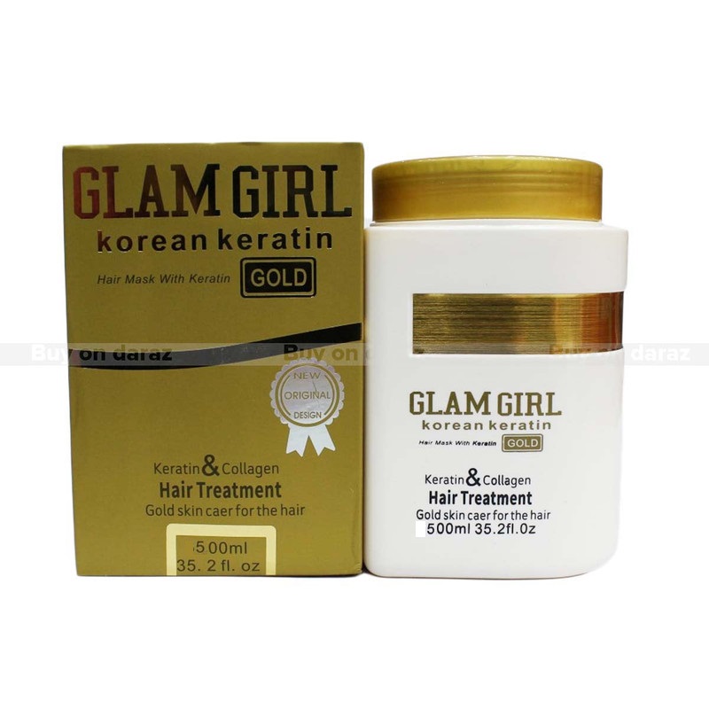 Glam Girl Korean Keratin & Collagen Gold Hair Treatment 1000ml