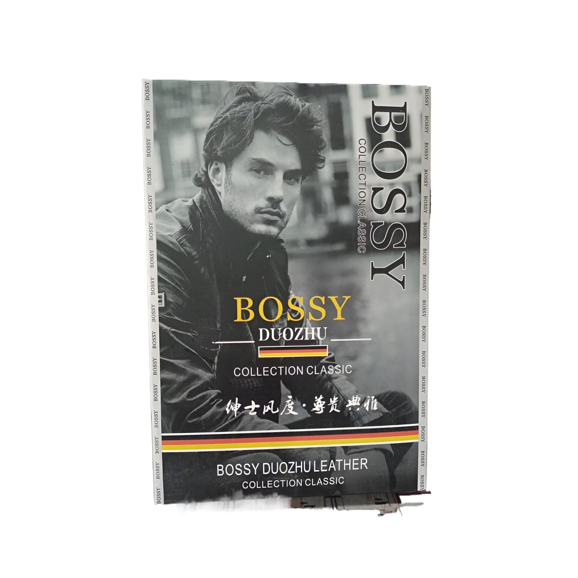 Bossy Collection Classic Leather Belt Set Black