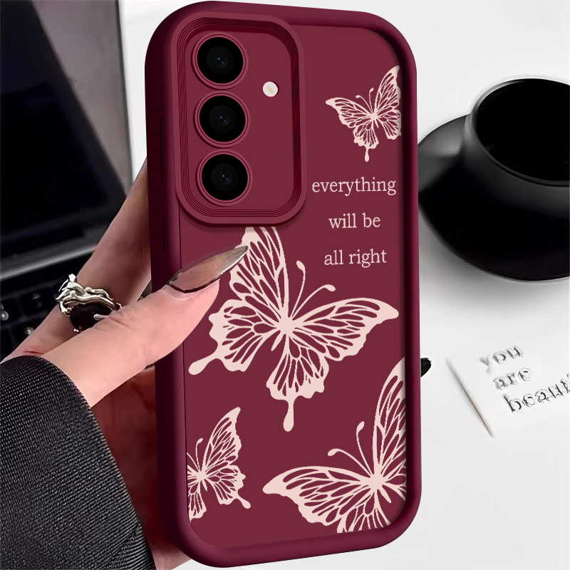 Butterfly Case For Samsung Galaxy S24 S23 S22 Ultra S21 S20 FE A14 A34 A15 A35 A52 A53 A54 5G Shockproof Silicone Soft Cover Bles Online DZ-30C-15