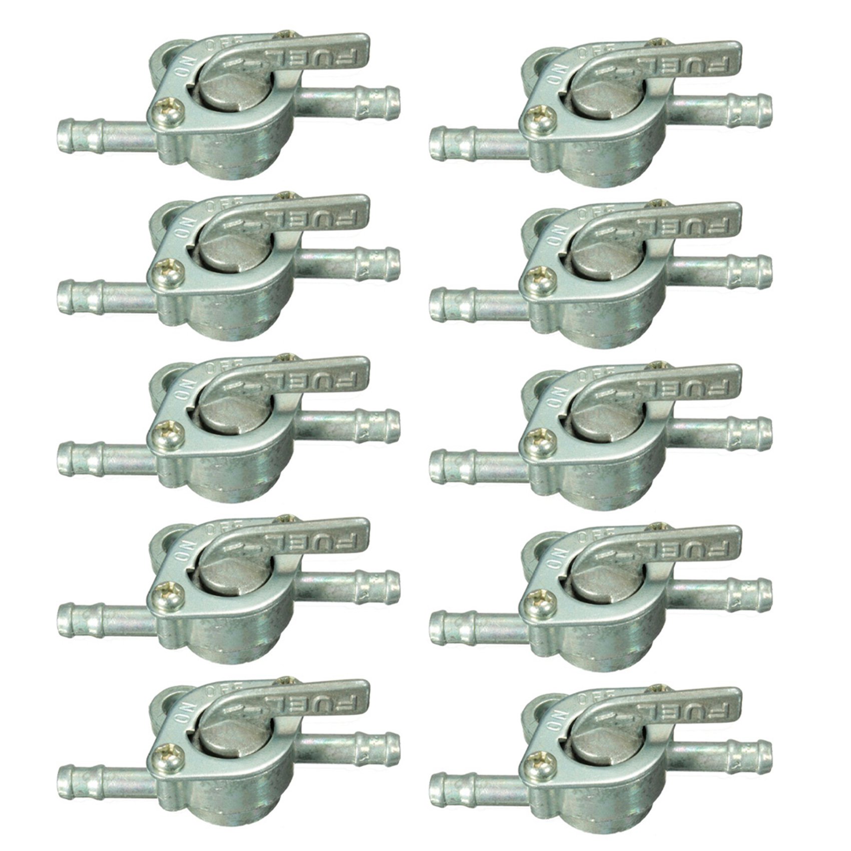 10pcs 1/4 Inch Inline Oil Gas Fuel Tank Tap Filter Petcock Switch PIT PRO Quad Dirt Bike