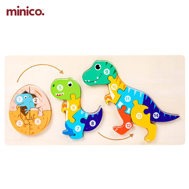 Wooden Butterfly Life Cycle Puzzle - Montessori Educational Jigsaw Toy for Toddlers - Number Learning & Biology Growth Process - Early Development STEM Gift for Kids (30cm x 15 cm)
