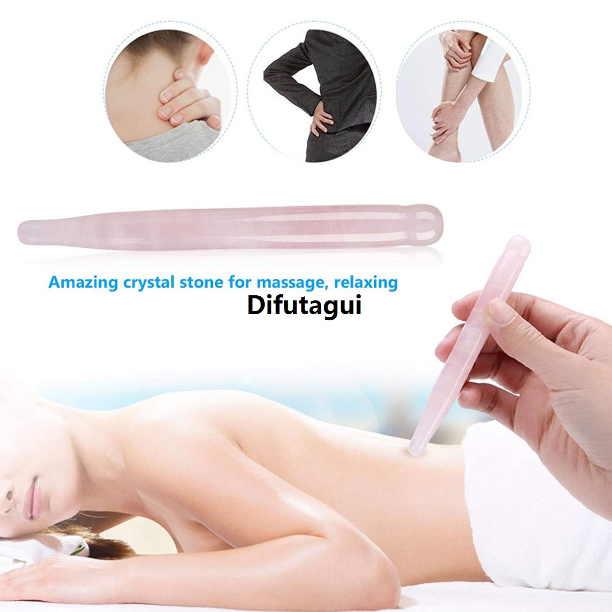 Difutagui 1Pc Acupuncture Pen Beauty Face Meridian Pen Traditional Relax Eye 2025 New Foot Massage Reflexology Stick Tool Natural Jade Acupoint Pen