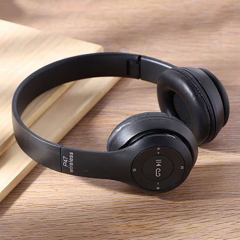 Headphones Foldable Bluetooth Headset With Stereo Bass Wired/Wireless Earphones