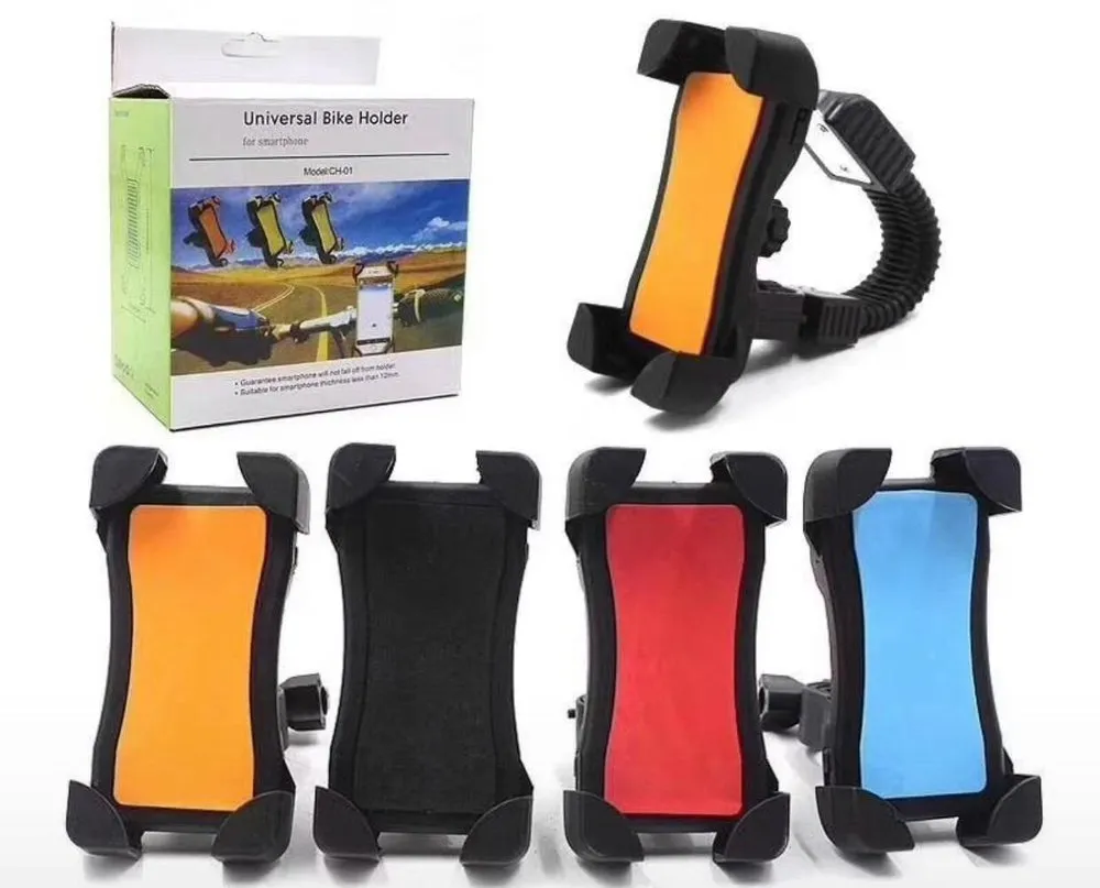 Smart Choice Universal 360 Degree Adjustable Mobile Phone Holder for Bicycle | Motorcycle Cell Phone Mount Strolle Bike Phone Holder Anti-Slip Bicycle Phone Holder for Bicycle Mountain Bike Road Bike | Phone Stand