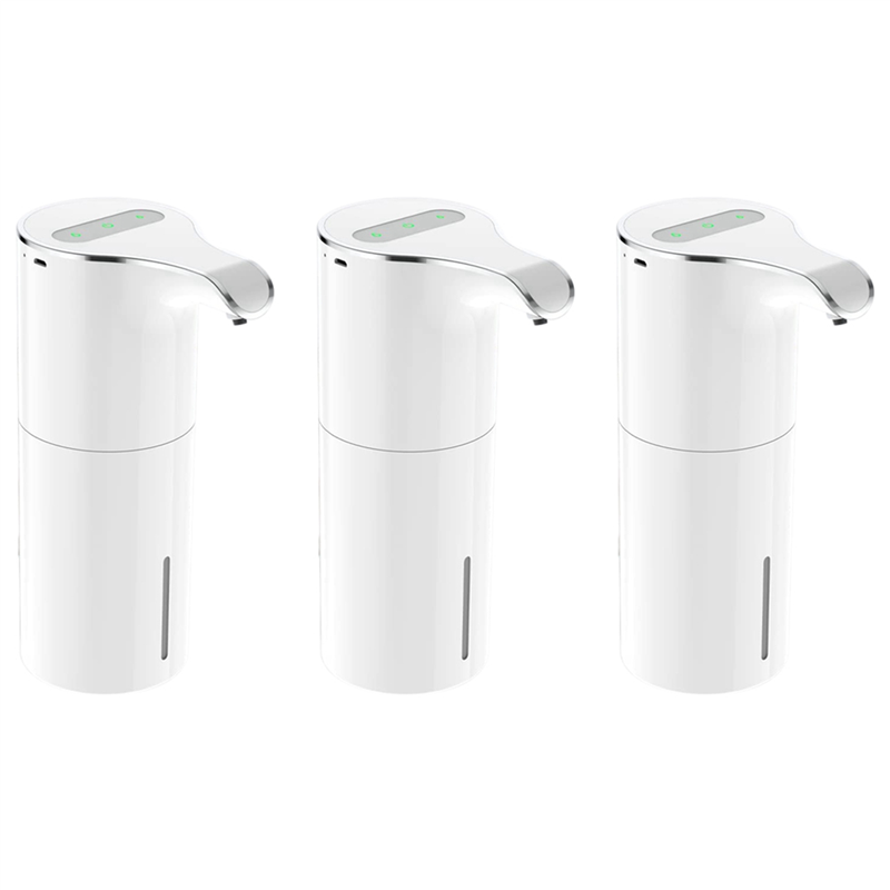 3X Soap Dispenser Automatic - Touchless USB Rechargeable Electric Liquid Soap Dispenser Adjustable Volume 450Ml