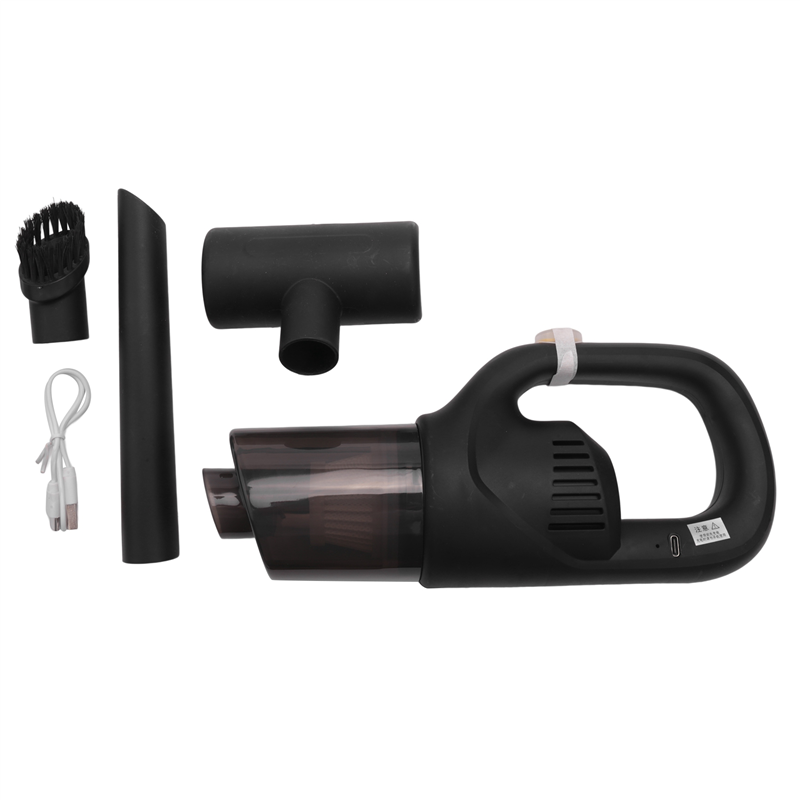Wireless Car Vacuum Cleaner Portable Handheld Dry and Wet Small Cordless Vacuum Cleaner Dual-Use Cars and Home Black