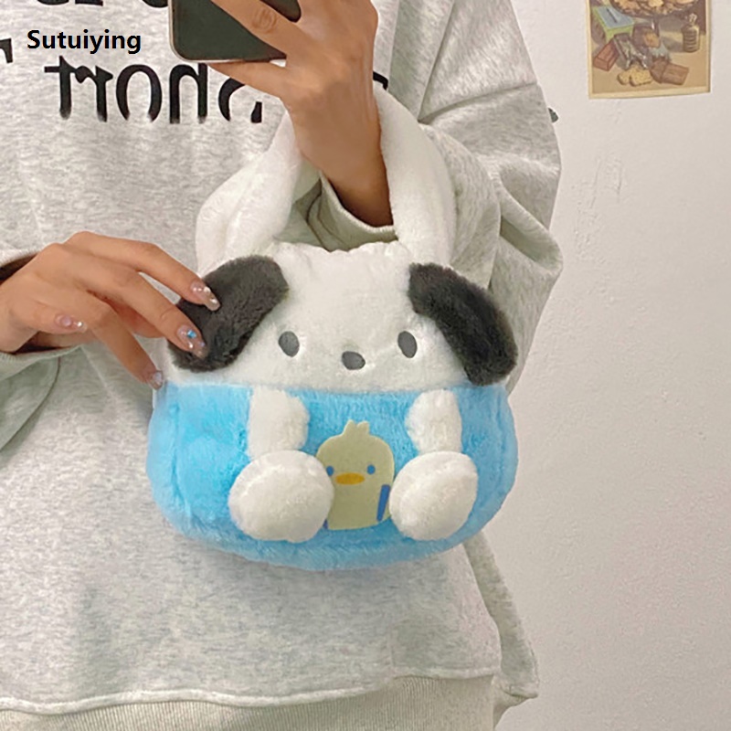 Sutuiying New Fashion Cute Anime Plush Toy Cartoon Hot Selling Doll Bag Women's Plush Handbag Queena