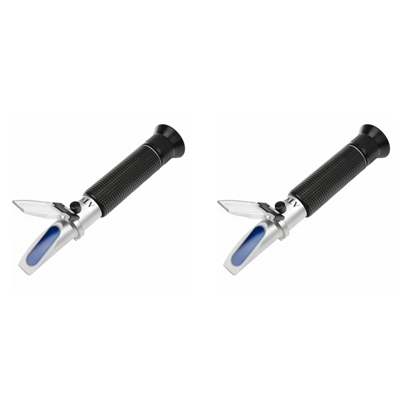 OUMERY 2X Salinity Refractometer for Seawater and Marine Fishkeeping Aquarium 0-100 Ppt with Automatic Temperature Compensation