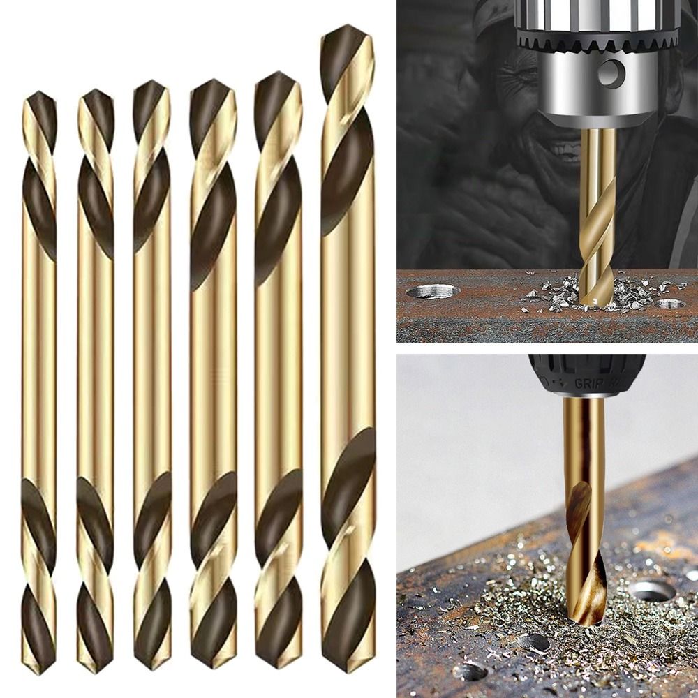 Hole Opener Cobalt Coated Metal Hole Cutter Tools Double Head Twist Drill Bit Drilling Tools Drills Punch Tools