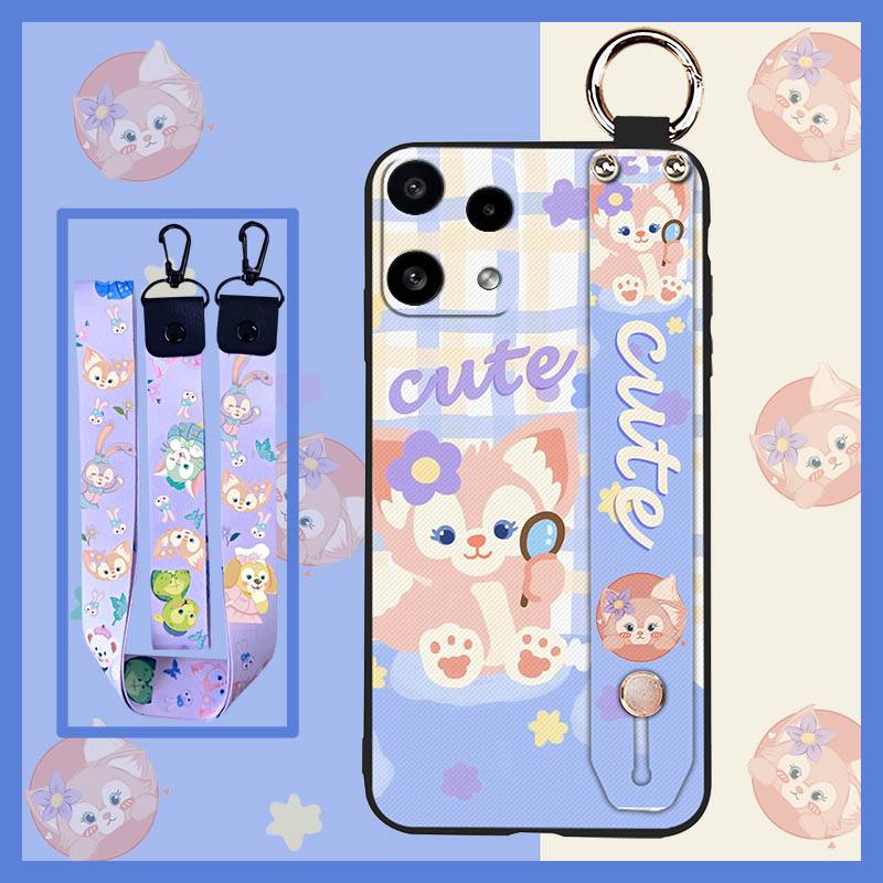 Phone Holder Cute Phone Case For Nothing Phone4A Pro Wristband Anti-dust Cartoon Kickstand Wrist Strap Ring Durable