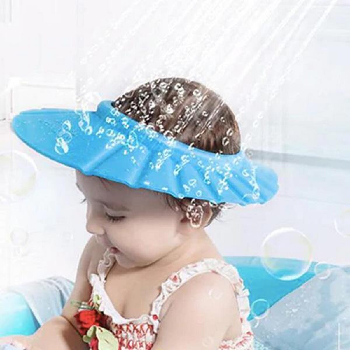 Ultra Soft Eye And Face Protection Baby Shower Cap