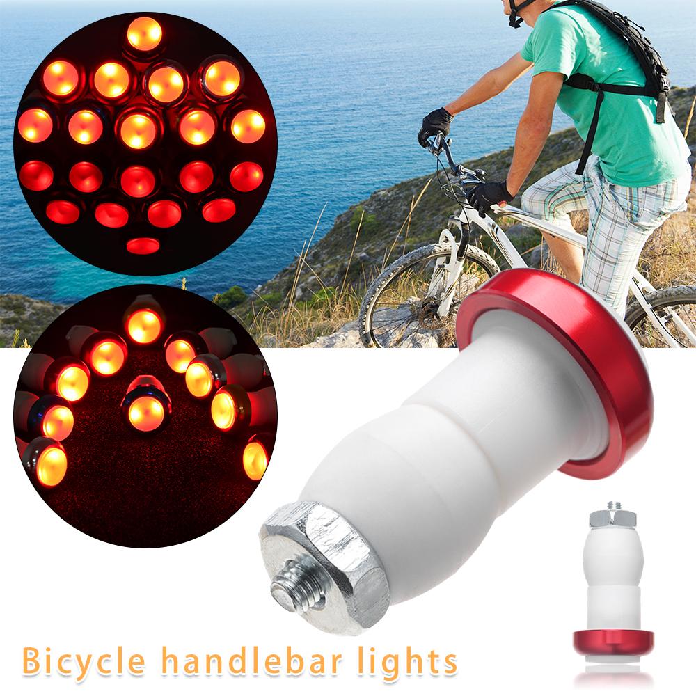 1 Pair Mini Alloy LED Bicycle Handlebar Light Safety Warning Lamps Cycling Indicator Lamp Turn Signal Lights