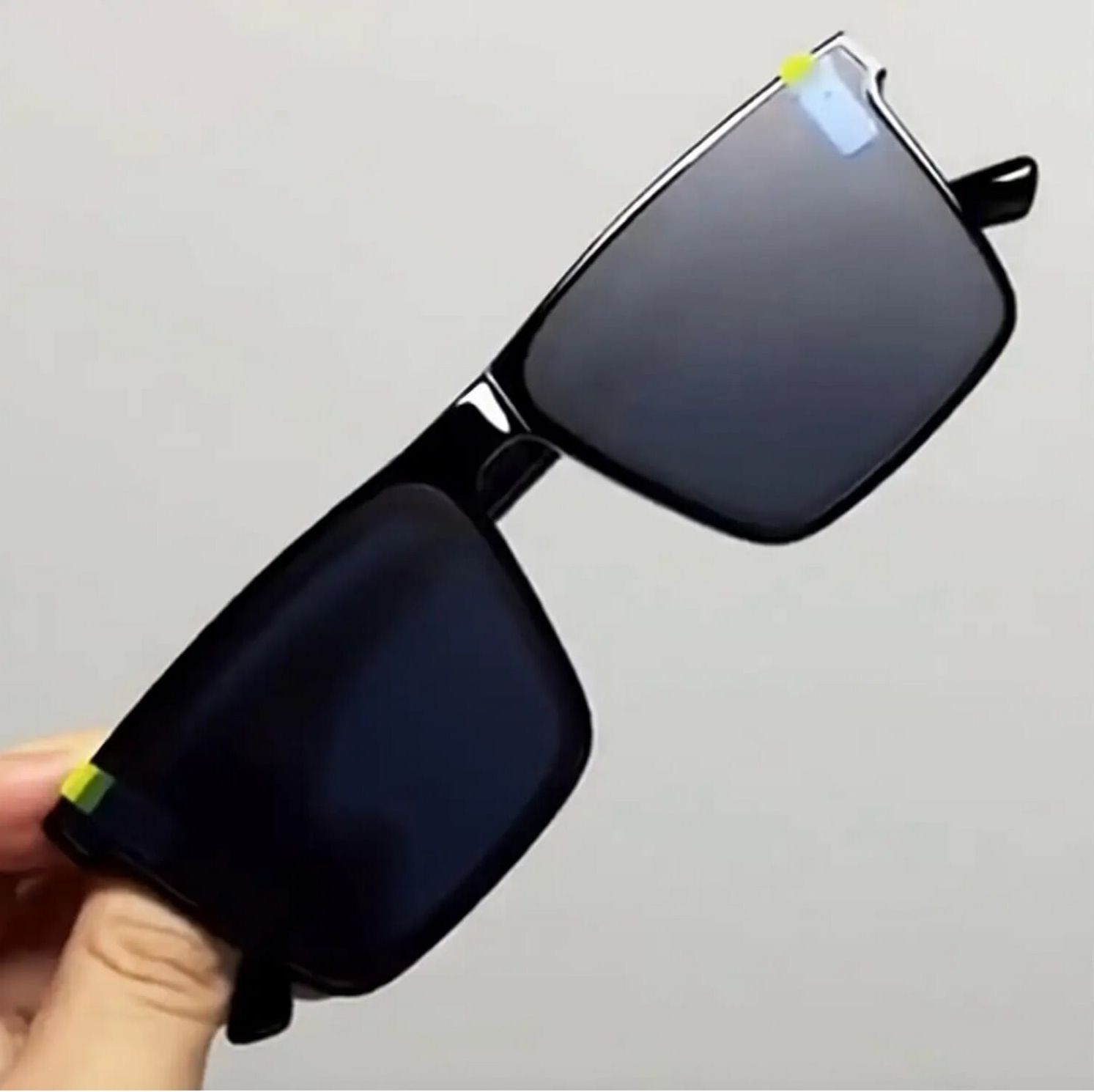 New Elegant Black Square Rimless Sunglasses for Men | Fashionable Full Rim Eyewear | Hi-Quality Sports Sunglasses
