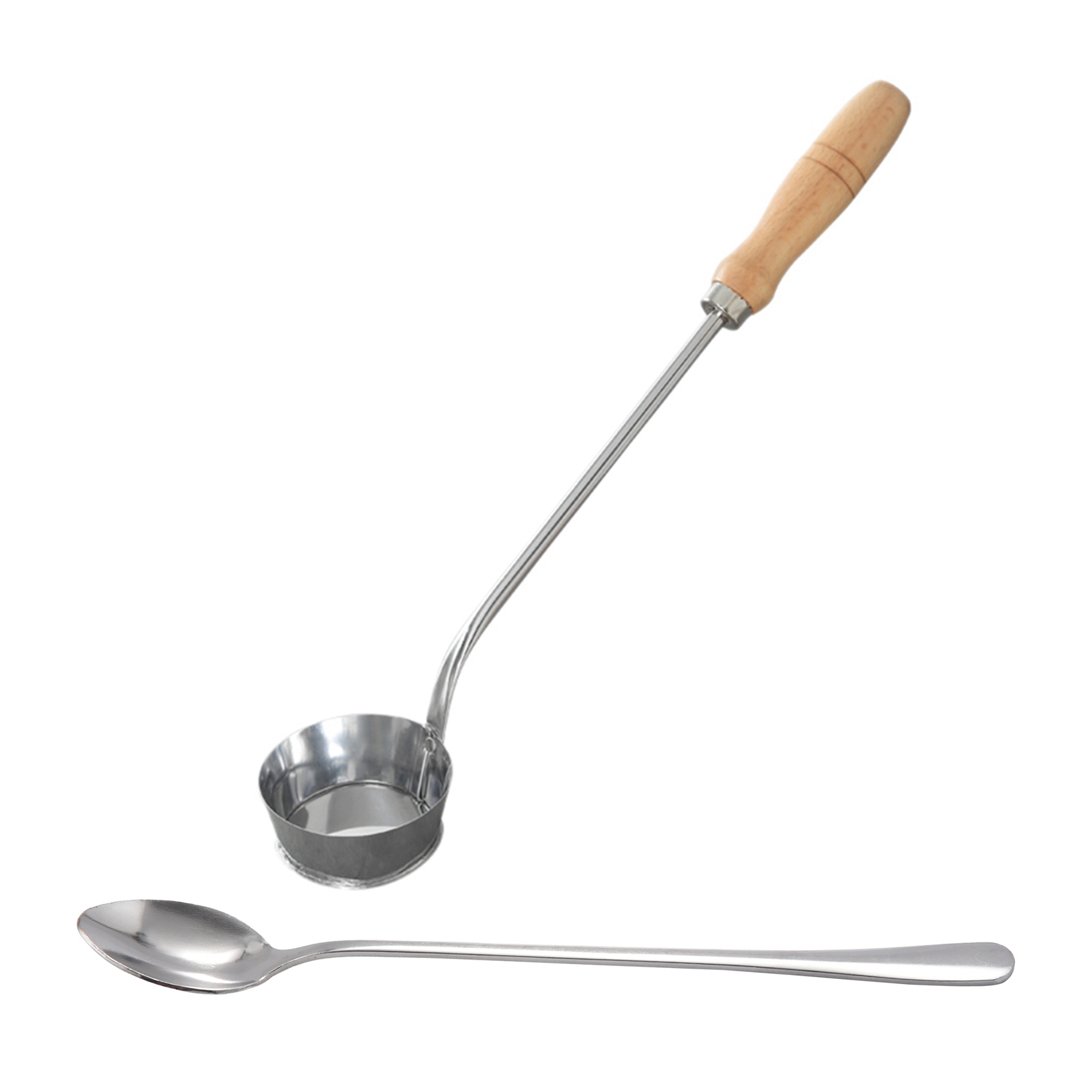 NAMUNY Long Handle Stainless Steel Tea Coffee Spoon with Stainless Steel Kitchen Cake Making Mold
