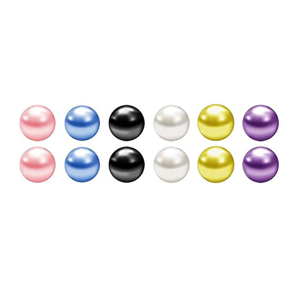 【New Arrivals】Straight rod curved rod pearl acrylic lip nail lip ring tongue nail eyebrow nail piercing jewelry