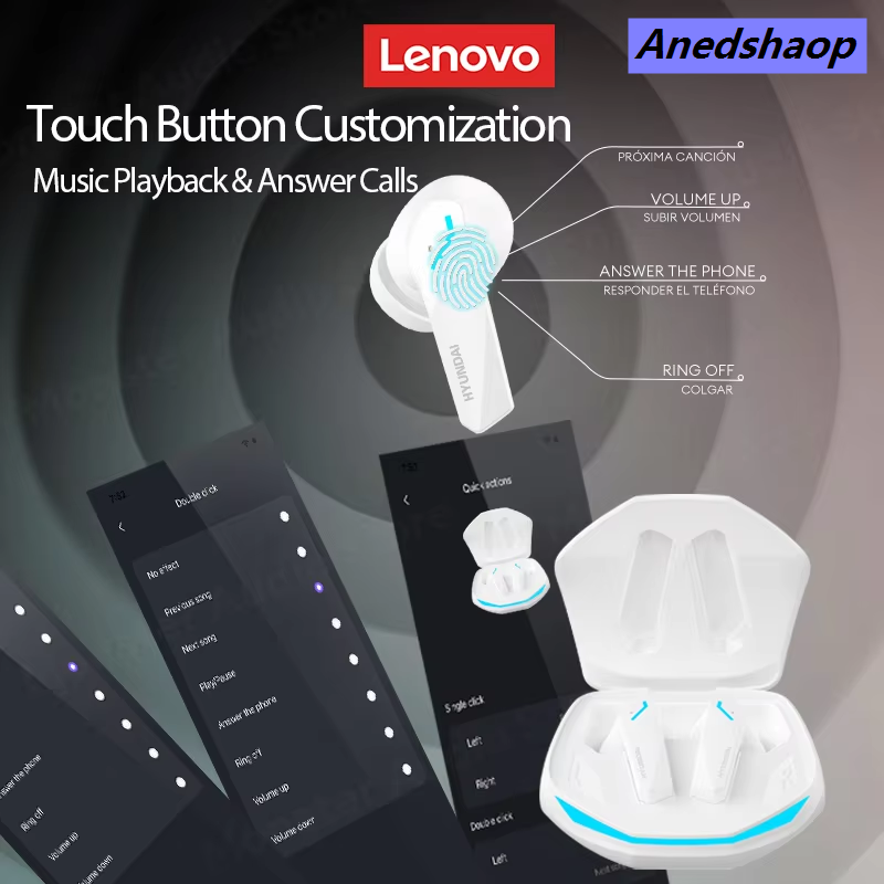 NEW Anedshaop New Lenovo GM2 Pro AI Real-time Translation True Wireless Earphones 2025 New Multiple Modes Translation Headphones AI Voice Chat Earbuds