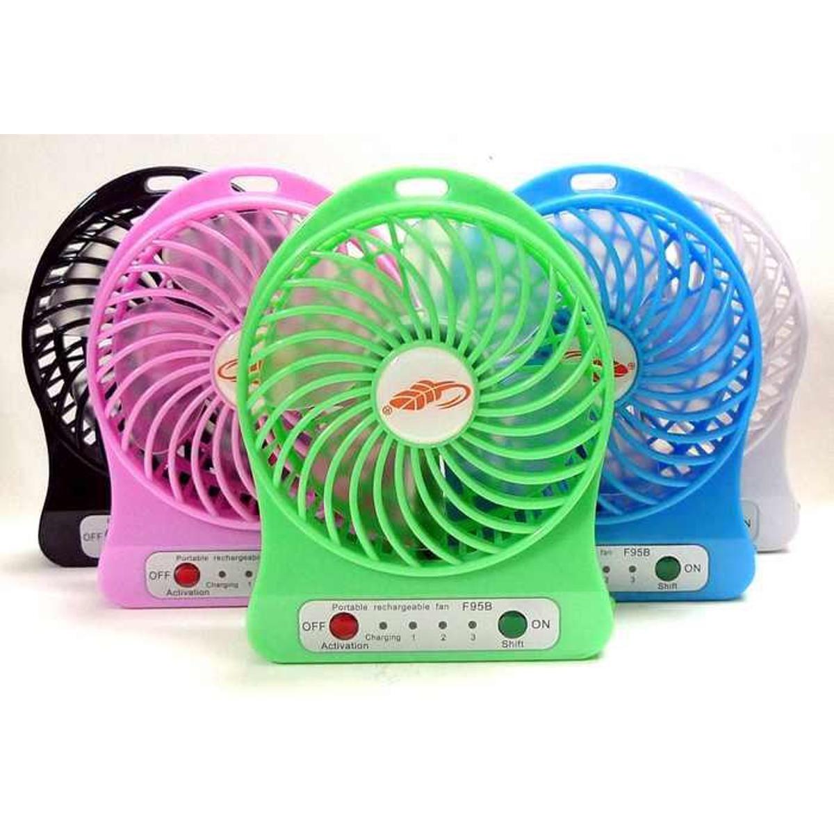 Rechargeable Portable Fan | Mini Stand Fan | Hand Fan With Long Lasting Battery Backup